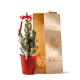 Bureau kerstboompje - diverse versiering en verpakkingen mogelijk